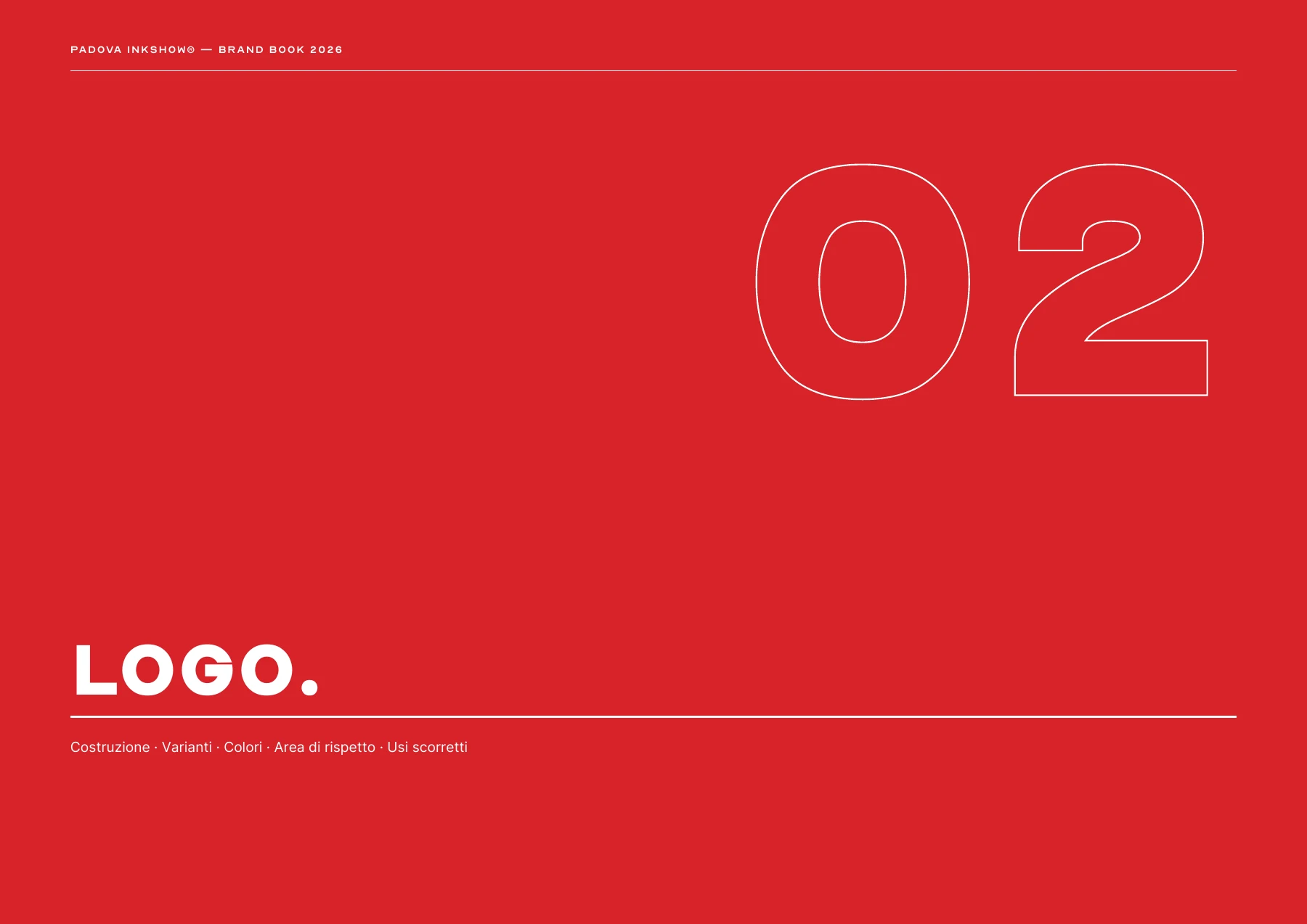Padova InkShow brand book 2026 — page 7