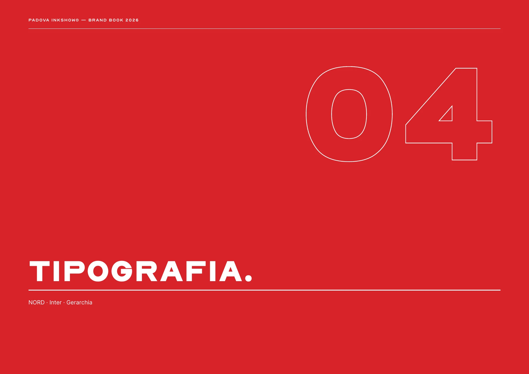 Padova InkShow brand book 2026 — page 17