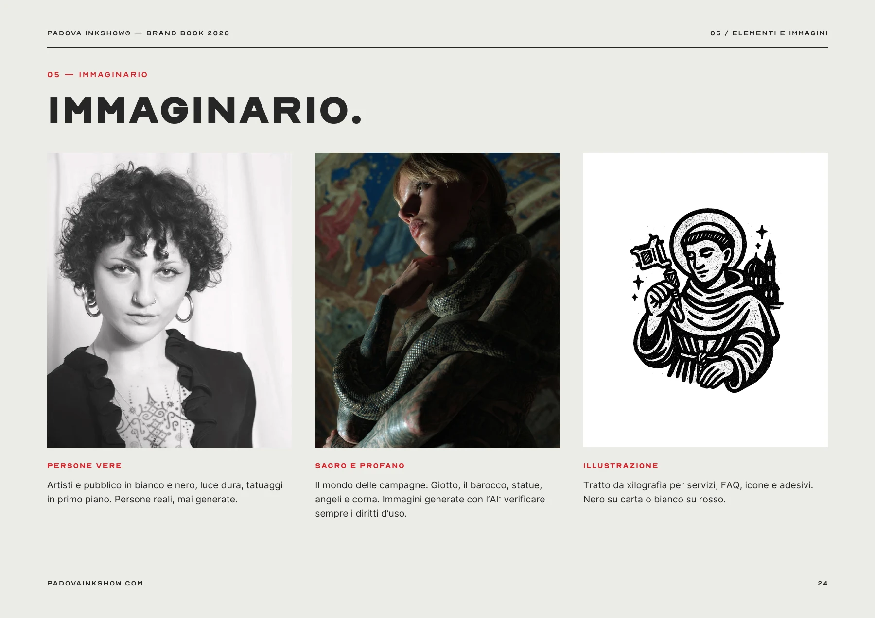 Padova InkShow brand book 2026 — page 24