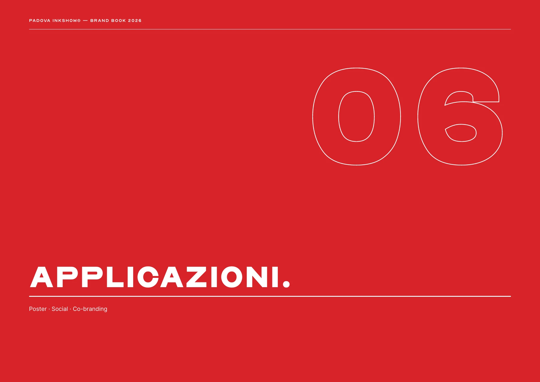 Padova InkShow brand book 2026 — page 28