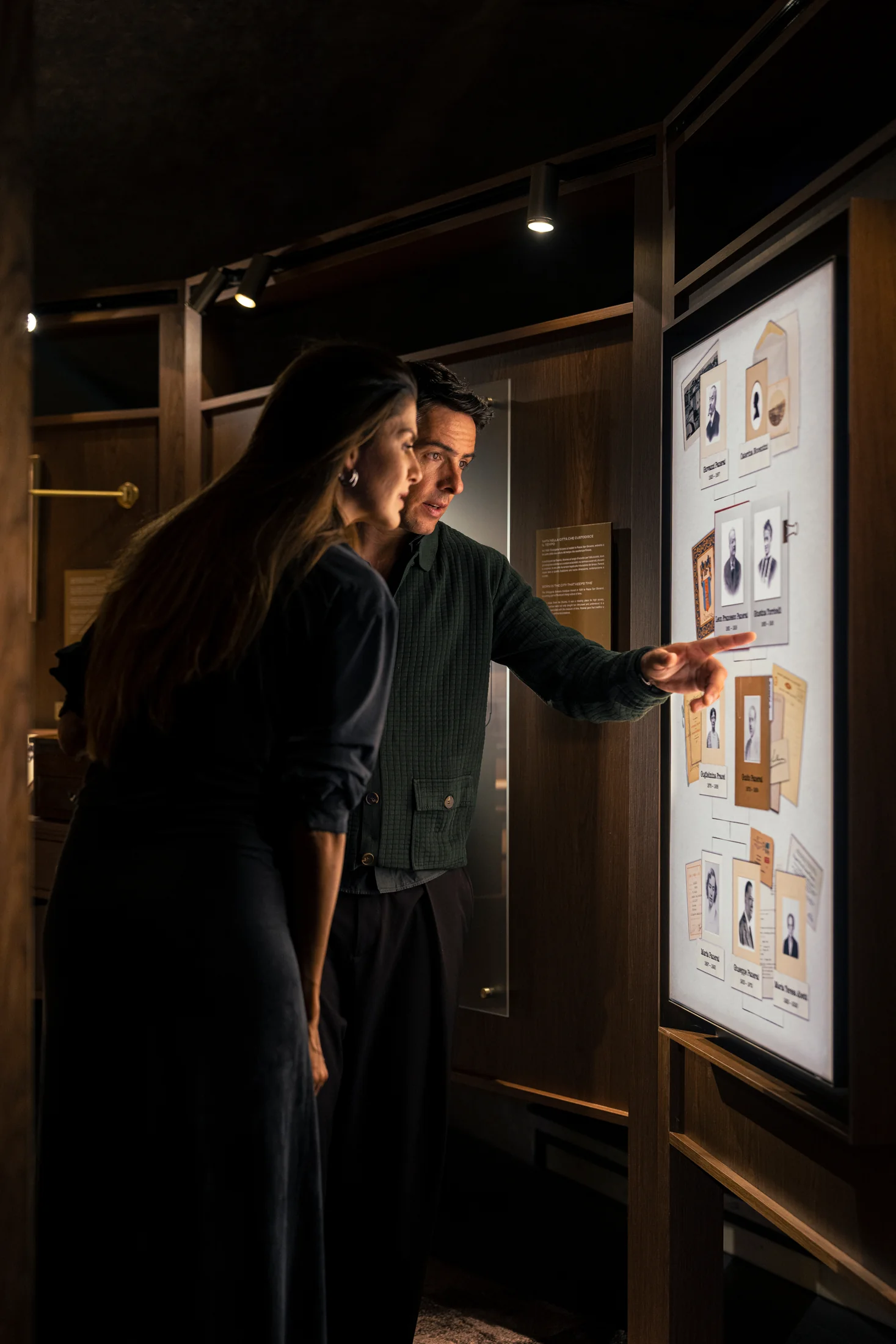 Visitors exploring the Panerai family history display at Immersion.